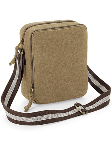 Q-QD614-Vintage Canvas Mini Reporter